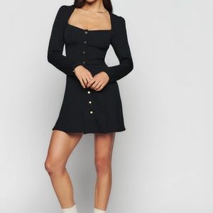 Reformation black dress